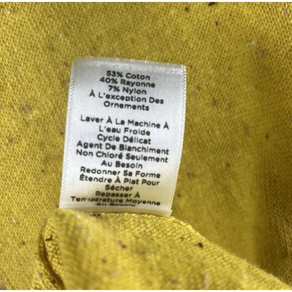Talbots Plus Size 3X Sweater Mustard Yellow Gentleman Fox Novelty Fall Graphic - Picture 5 of 7